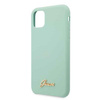 Etui Guess GUHCN58LSLMGGR iPhone 11 Pro zielony/green hard case Silicone Vintage Gold Logo