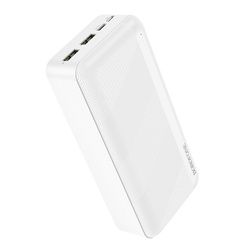 Borofone Power Bank 30000mAh BJ27B Pindar - 2xUSB - biały