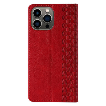 Magnet Strap Case für Samsung Galaxy S23 Flip Wallet Mini Lanyard Stand Rot