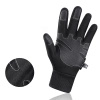 Insulated, anti-slip sports phone gloves (size XL) - black