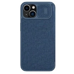 Nillkin Qin Cloth Pro Case Schutzhülle für iPhone 14, Kamera-Abdeckung, Holster-Abdeckung, Klapphülle, Blau