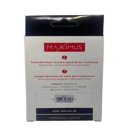 Battery for APPLE IPHONE X 2716mAh Maxximus