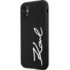 Karl Lagerfeld KLHCN61SKSVGK iPhone 11 / Xr 6.1&quot; black/black hardcase Silicone Signature