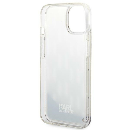 Karl Lagerfeld KLHCP14SLMNMS iPhone 14 6.1&quot; Hardcase Silber / Silber Liquid Glitter Monogram