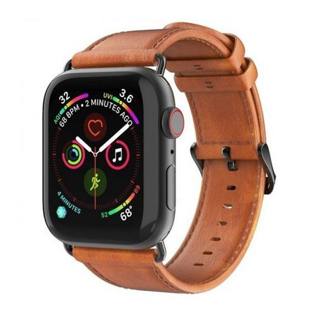 DUX DUCIS YA - pasek z naturalnej skóry do Apple Watch 42/44/45/49mm brązowy