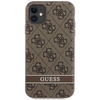 Guess GUHCN61P4SNW iPhone 11 / Xr brown/brown hardcase 4G Stripe