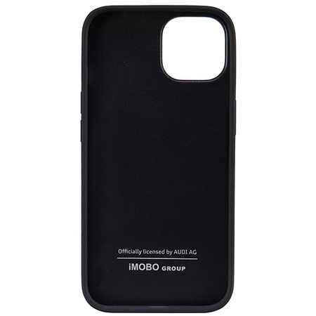 Audi Synthetic Leather iPhone 14 6.1&quot; black/black hardcase AU-TPUPPCIP14-TT/D1-BK