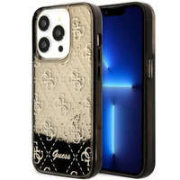 Guess GUHCP14LLC4PSGK iPhone 14 Pro 6.1" czarny/black hardcase Liquid Glitter 4G Transculent