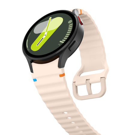 Pasek Tech-Protect Silicone Sport na Samsung Galaxy Watch 4 / 5 / 5 Pro / 6 / 7 / FE - różowy