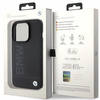 Etui BMW Leather Hot Stamp na iPhone 15 Pro - czarne