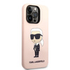 Karl Lagerfeld Silicone NFT Ikonik MagSafe - Etui iPhone 14 Pro Max (różowy)