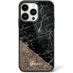 Guess GUHCP14XLCSGSGK iPhone 14 Pro Max 6.7" czarny/black hardcase Liquid Glitter Marble