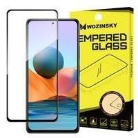 Wozinsky super wytrzymałe szkło hartowane Full Glue na cały ekran z ramką Case Friendly Xiaomi Redmi Note 10 Pro czarny