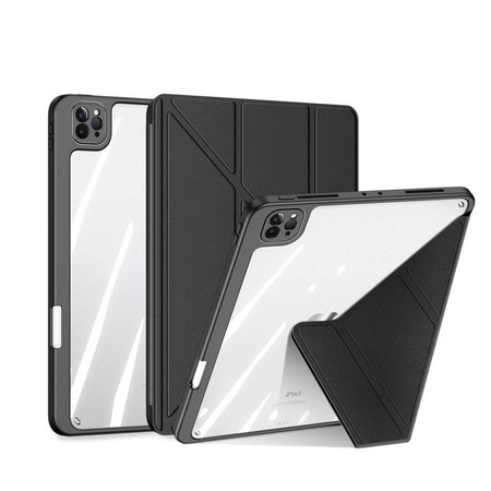 Dux Ducis Magi Case für iPad Pro 12.9 &#39;&#39; 2021/2020/2018 Smart Cover Case mit Ständer und Aufbewahrung für Apple Pencil Schwarz