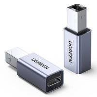 Ugreen adapter przejściówka USB Typ C - USB Typ B szary (US382)