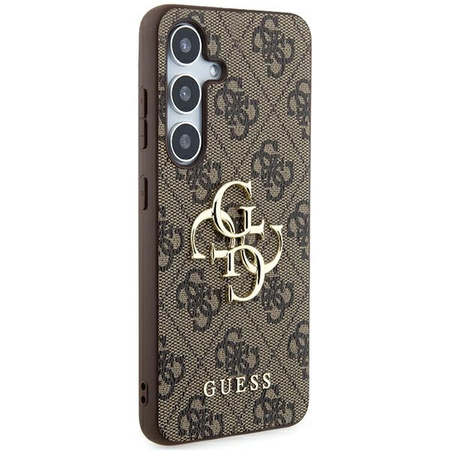 Oryginalne Etui GUESS hardcase 4G Big Metal Logo GUHCSA554GMGBR do Samsung Galaxy A55 brązowy