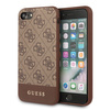 Guess 4G Bottom Stripe Collection - Etui iPhone SE 2020 / 8 / 7 (brązowy)