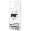 Karl Lagerfeld KLHCP12MLNHCCS iPhone 12/ 12 Pro 6.1&quot; silver/silver hardcase Glitter Choupette Head