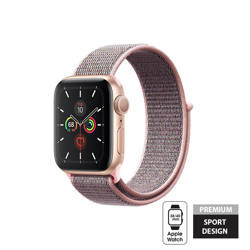 Crong Nylon - Pasek sportowy do Apple Watch 38/40/41 mm (Light Pink)