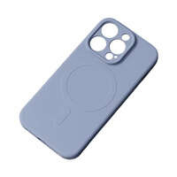 MagSafe Compatible Silicone Case for iPhone 15 Plus Silicone Case - Gray