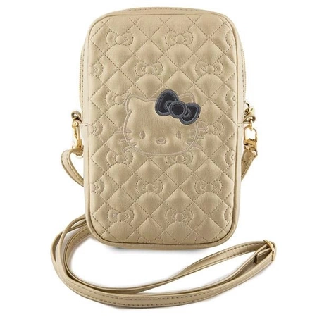 Hello Kitty Quilted Bows Strap bag - gold