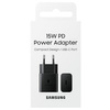 Samsung USB wall charger Type C 15W PD AFC black (EP-T1510NBEGEU)