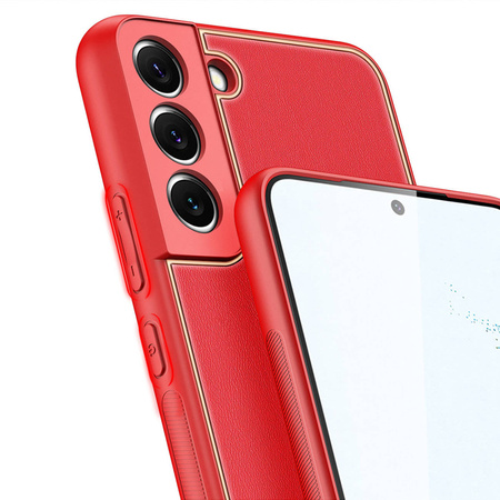 Dux Ducis Yolo elegante Hülle aus ökologischem Leder für Samsung Galaxy S22+ (S22 Plus) rot