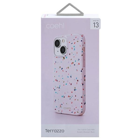 UNIQ etui Coehl Terrazzo iPhone 13 6,1" różowy/blush pink