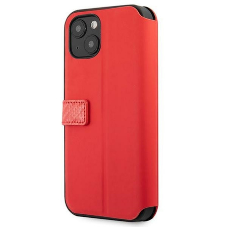 Ferrari FESAXFLBKP13SRE iPhone 13 mini 5,4" czerwony/red book On Track Carbon Stripe