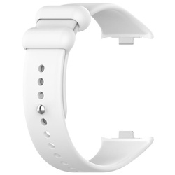 Pasek Silikonowy Mi Band 8 Pro / M8 Pro (12), WHITE / BIAŁY