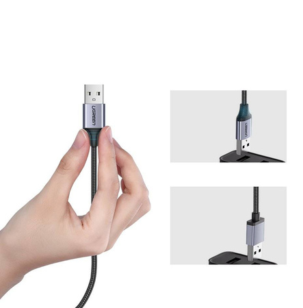 Ugreen kabel przewód USB - micro USB 1m szary (60146)