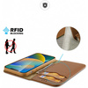 Dux Ducis Hivo iPhone 15 Plus Brieftaschenetui mit RFID-Blockierung – Braun