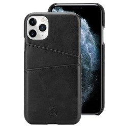 Crong Neat Cover - Etui iPhone 11 Pro z kieszeniami (czarny)