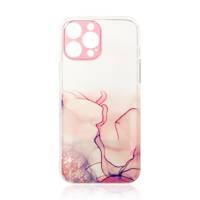 Marble Case etui do iPhone 12 Pro żelowy pokrowiec marmur różowy