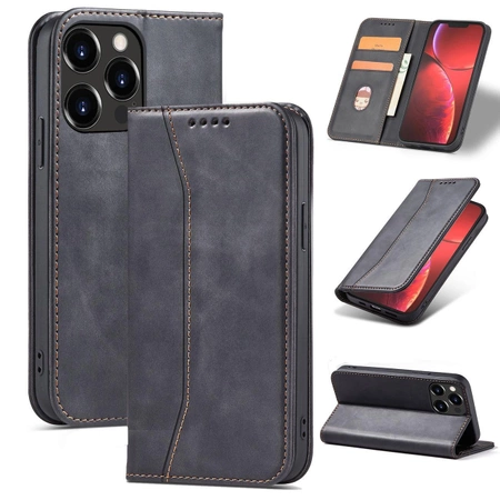 Magnet Fancy Case case for iPhone 14 Plus flip cover wallet stand black