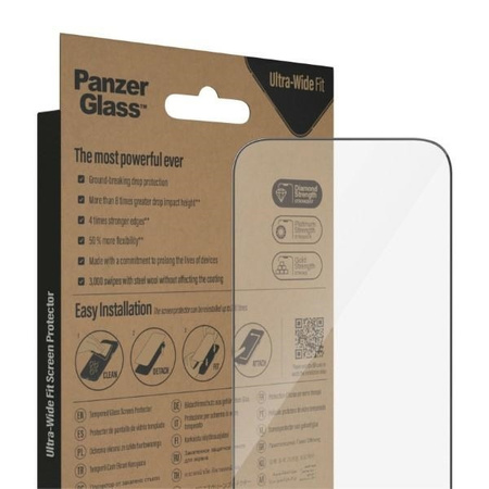 Tempered Glass 5D IPHONE 14 PRO PanzerGlass Ultra-Wide Fit Screen Protection Antibacterial (2772)