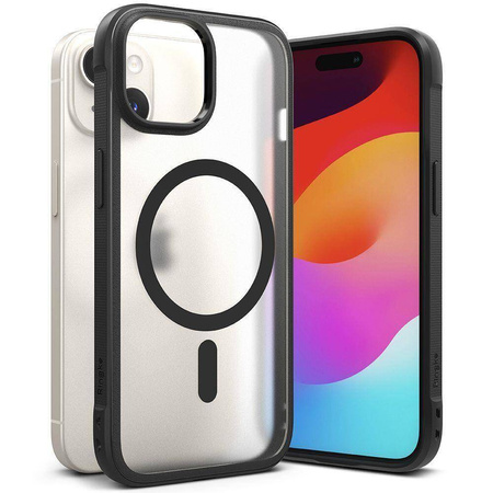 Case APPLE IPHONE 15 Ringke Fusion Bold Matte Black transparent