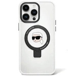 Karl Lagerfeld KLHMP15SHMRSKHH iPhone 15 6.1&quot; white/white hardcase Ring Stand Karl Head MagSafe