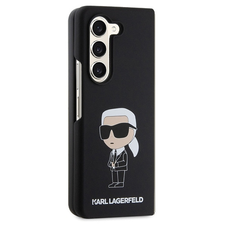 Karl Lagerfeld KLHCZFD5SNIKBCK Z Fold5 Hardcase schwarz/schwarz Silikon Ikonik