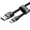 Baseus Cafule Cable - Kabel do ładowania i transmisji danych USB do USB-C 2 A, 2 m (szary/czarny)