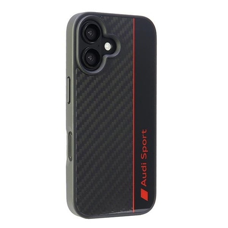 Audi nakładka Carbon Fiber Stripe do iPhone 16 6.1" czarna