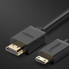 Ugreen kabel przewód HDMI - mini HDMI 19 pin 2.0v 4K 60Hz 30AWG 1,5m czarny (11167)