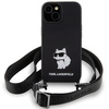 Karl Lagerfeld KLHCP15SSCBSCNK iPhone 15 6.1&quot; hardcase black/black Crossbody Silicone Choupette