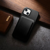 iCarer Case Leather genuine leather case for iPhone 14 schwarz (WMI14220709-BK) (MagSafe compatible)
