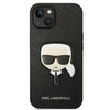 Karl Lagerfeld KLHCP14MSAPKHK iPhone 14 Plus 6,7" czarny/black hardcase Saffiano Karl`s Head Patch