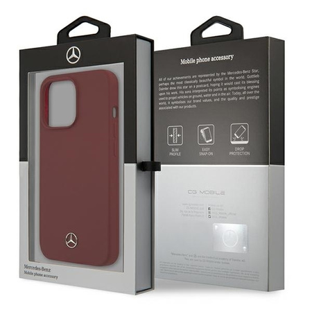 Mercedes MEHCP13LSILRE iPhone 13 Pro / 13 6.1 &quot;red / red hardcase Silicone Line