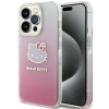 Hello Kitty IML Gradient Electrop Kitty Head Hülle für iPhone 14 Pro Max – Rosa