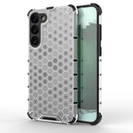 Honeycomb case for Samsung Galaxy S23+ armored hybrid cover transparent