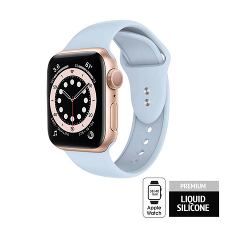 Crong Liquid - Pasek do Apple Watch 38/40/41 mm (błękitny)