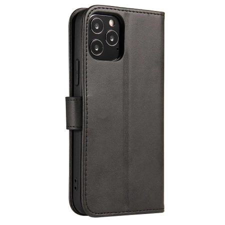 Magnet Case Elegante Hülle mit Überschlag und Standfunktion für Motorola Moto E32 schwarz